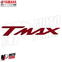MF1432 Adesivo Logo Scritta TMax Rosso Originale Yamaha Carena Posteriore 2