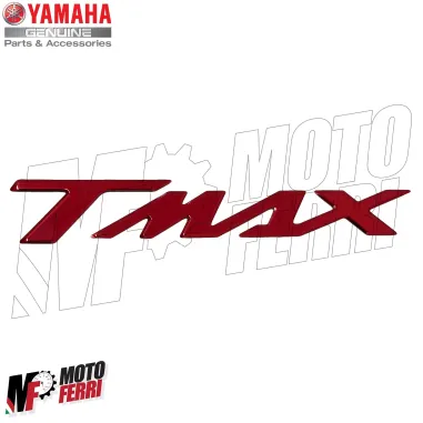 MF1432 Adesivo Logo Scritta TMax Rosso Originale Yamaha Carena Posteriore