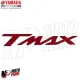 MF1432 Adesivo Logo Scritta TMax Rosso Originale Yamaha Carena Posteriore