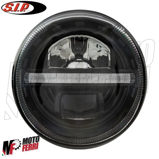 MF5026 Faro Anteriore SIP Black Led Vespa GTS Super 125 250 300 mod 2003 / 2018