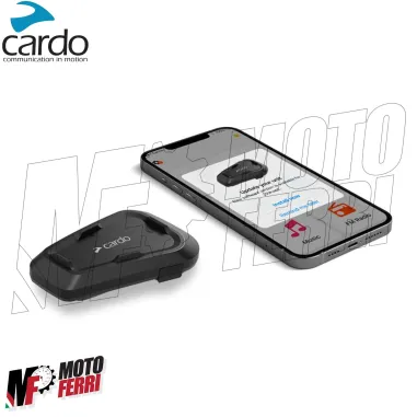 Interfono Bluetooth Cardo Spirit Impermeabile 400m per Casco Moto Scooter