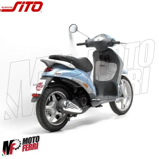MF5028 Marmitta Sito Plus per Piaggio Liberty / Vespa ET4 50 4T Omologata
