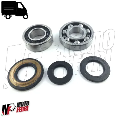 MF0308 - KIT REVISIONE CUSCINETTI BANCO ALBERO MOTORE + PARAOLI APE MP 550 600