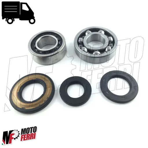 MF0308 - KIT REVISIONE CUSCINETTI BANCO ALBERO MOTORE + PARAOLI APE MP 550 600