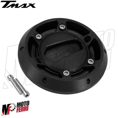 MF1395 Coperchio Carter CNC Nero per Yamaha TMax 500 530 dal 2001 al 2016