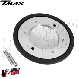 MF5031 Coperchio Carter CNC Silver per Yamaha TMax 500 530 dal 2001 al 2016 2