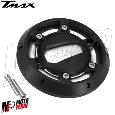 MF5031 Coperchio Carter CNC Silver per Yamaha TMax 500 530 dal 2001 al 2016