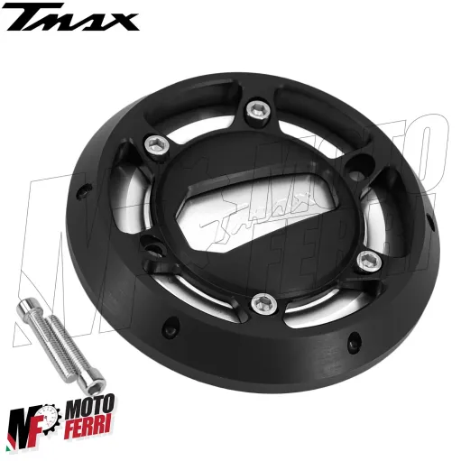 MF5031 Coperchio Carter CNC Silver per Yamaha TMax 500 530 dal 2001 al 2016