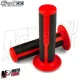 MF5035 Manopole Stage6 Ultimate Grips Grip Nero Rosso Universali Scooter Pitbike