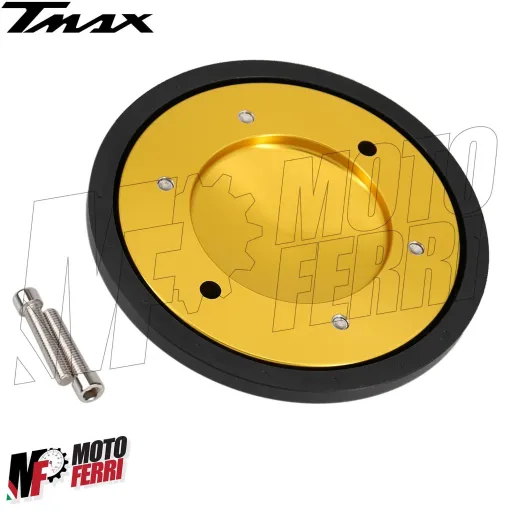 MF5040 Coperchio Carter CNC Oro per Yamaha TMax 500 530 dal 2001 al 2016