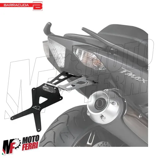 MF1367 Portatarga Sportivo Regolabile Barracuda per Yamaha TMax 530 2012 / 2016
