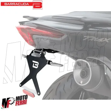 MF2496 Portatarga Sportivo Barracuda Regolabile Nero Yamaha 560 TMax 2020 - 2021