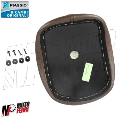 MF5069 Cuscino in Pelle Marrone Bauletto 32Lt Originale Vespa Primavera Sprint