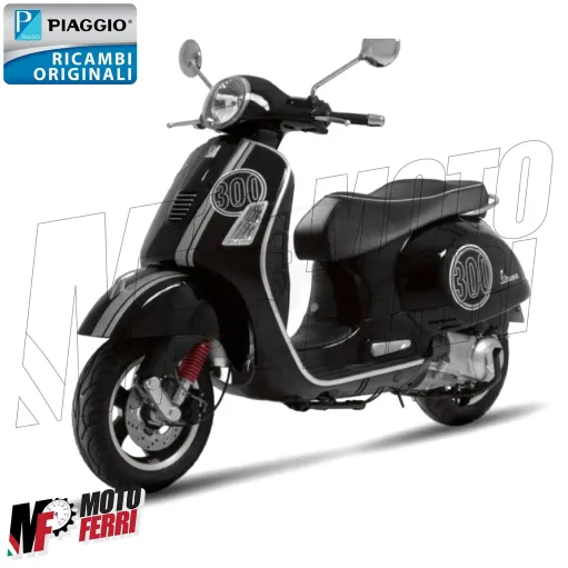 MF5071 - Kit Adesivi Grafica Grigio Nero Originale Vespa GTS 300 Super Sport