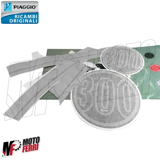 MF5071 - Kit Adesivi Grafica Grigio Nero Originale Vespa GTS 300 Super Sport