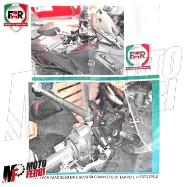 MF3311 Specchietti Manubrio + Cover Tappo FAR El Capitan TMax 560 2022 / 2024