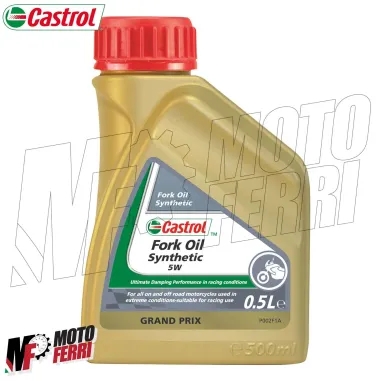 MF1754 - 0,5Lt Olio Forcella Castrol Fork Oil 5W SAE 5 100% Sintetico 500ml