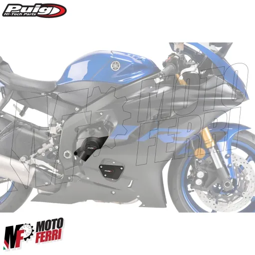 MF5086 Protezione Cover Carter Motore Puig per Yamaha YZF-R6 dal 2006 al 2018