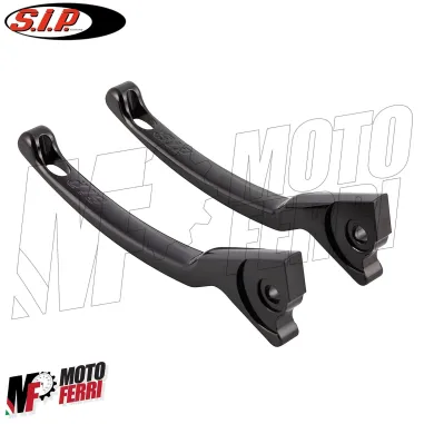 MF0332 - Coppia Leve Freno Nere Sport CNC SIP Vespa GTS 125 300 mod 2003/2022