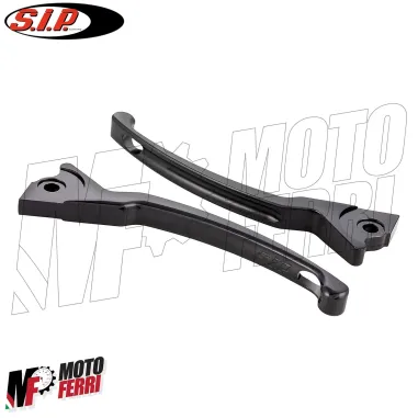 MF0332 - Coppia Leve Freno Nere Sport CNC SIP Vespa GTS 125 300 mod 2003/2022
