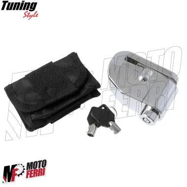 MF1978 - Bloccadisco Antifurto con Allarme Sonoro Universale Moto Scooter