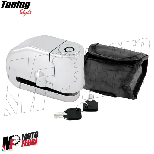 MF1978 - Bloccadisco Antifurto con Allarme Sonoro Universale Moto Scooter