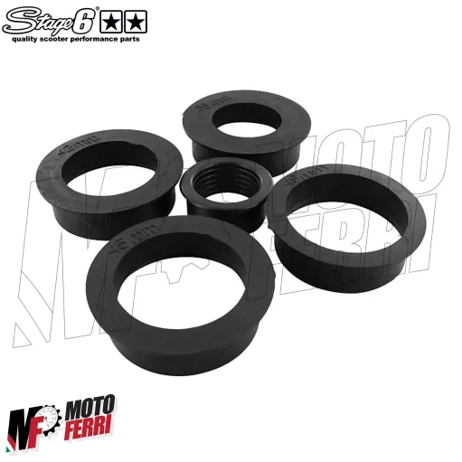 MF2203 Filtro Aria Stage6 Spugna Nero Double-Layer Ovale AirBox con Riduzioni