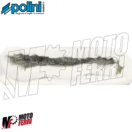 MF0333 CONFEZIONE LANA DI VETRO POLINI CON INOX MARMITTA VESPA MOTO SCOOTER 2