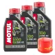 Kit Tagliando Olio Motul 5100 10W40 Filtro Malossi Yamaha TMax 500 530 2001/2016