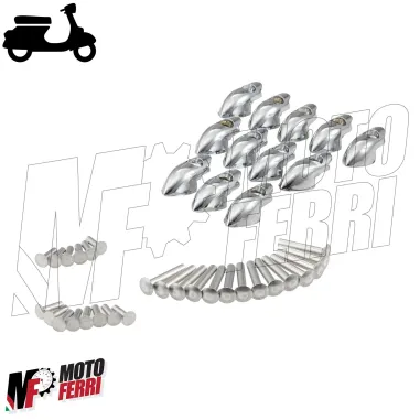 Serie Kit Strisce Pedana con Gomma e Puntalini Piaggio Vespa 50 Special R L N