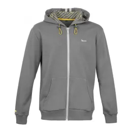 MF5110 Felpa zip Grigio Originale Piaggio Logo Vespa Riflettente Uomo