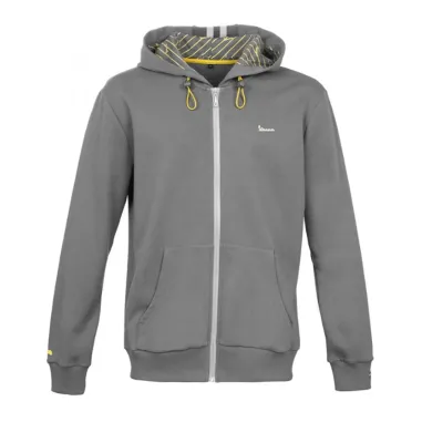 MF5110 Felpa zip Grigio Originale Piaggio Logo Vespa Riflettente Uomo