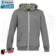 MF5110 Felpa zip Grigio Originale Piaggio Logo Vespa Riflettente Uomo
