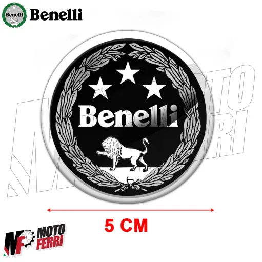 MF5113 Kit 2 Adesivo Resinato Logo Benelli Nero per TRK Leoncino BN 752S 502C