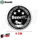 MF5113 Kit 2 Adesivo Resinato Logo Benelli Nero per TRK Leoncino BN 752S 502C