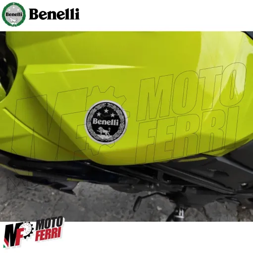 MF5113 Kit 2 Adesivo Resinato Logo Benelli Nero per TRK Leoncino BN 752S 502C