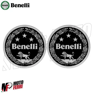 MF5113 Kit 2 Adesivo Resinato Logo Benelli Nero per TRK Leoncino BN 752S 502C