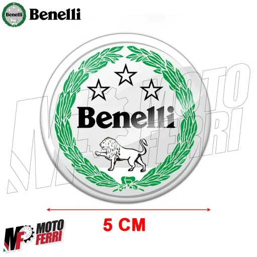 MF5114 Kit 2 Adesivo Resinato 3D Logo Benelli per TRK Leoncino BN 752S 502C