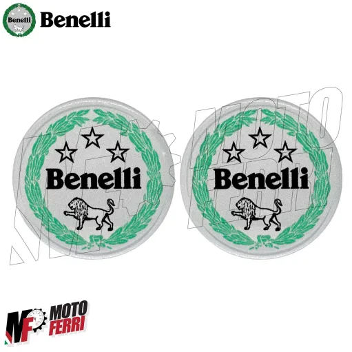 MF5114 Kit 2 Adesivo Resinato 3D Logo Benelli per TRK Leoncino BN 752S 502C