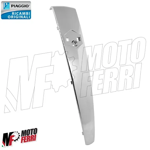 MF5115 - Nasello Anteriore Cromato + Emblema Piaggio Beverly 125 250 300 400 500