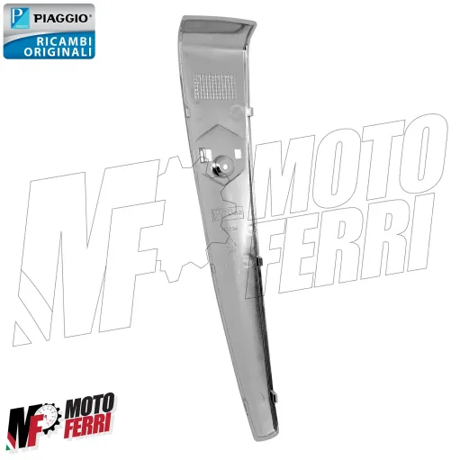 MF5115 - Nasello Anteriore Cromato + Emblema Piaggio Beverly 125 250 300 400 500