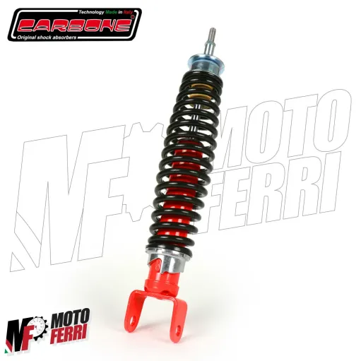 MF0339 AMMORTIZZATORE CARBONE POSTERIORE ROSSO RINFORZATO VESPA 50 125 PK S XL FL FL2 HP RUSH N