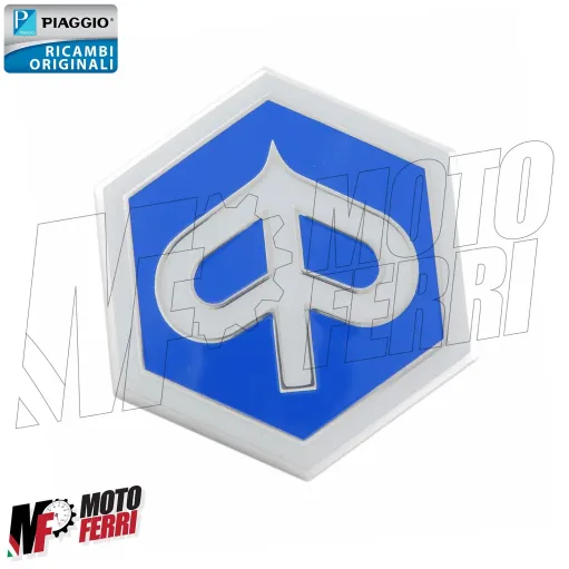 MF5115 - Nasello Anteriore Cromato + Emblema Piaggio Beverly 125 250 300 400 500