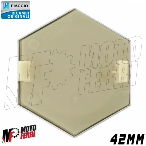 MF5115 - Nasello Anteriore Cromato + Emblema Piaggio Beverly 125 250 300 400 500