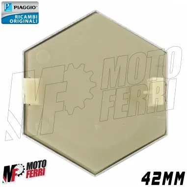 MF5116 Emblema Piaggio 42mm per Beverly 125 250 300 400 500 mod 2002/2010