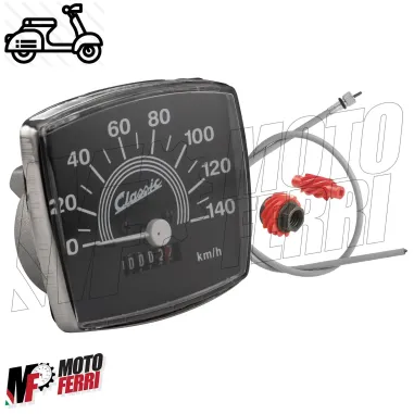 MF5118 Contachilometri Scala 140 km/h + Cavo + Ingranaggi per Vespa 50 Special