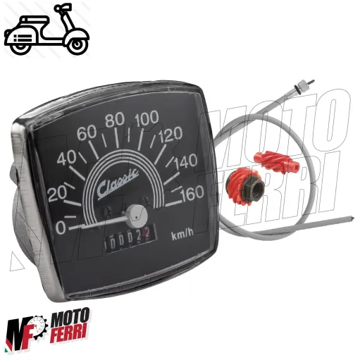 MF5119 Contachilometri Scala 160km/h + Cavo + Ingranaggi per Vespa 50 Special