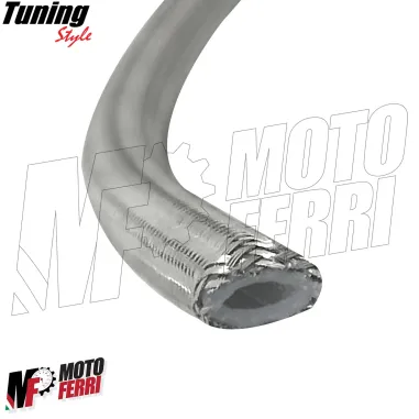 MF5120 Tubo Freno in treccia Aeronautico Universale Moto Senza Guaina - 1 Metro