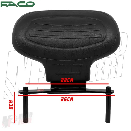 MF512x - Schienale Schienalino Poggiaschiena Passeggero FACO per Piaggio X9