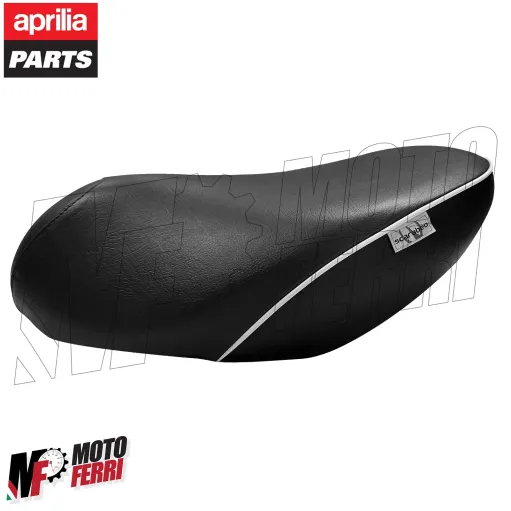 MF3335 Sella Aprilia Scarabeo 50 2T Originale Monoposto in Pelle Nera